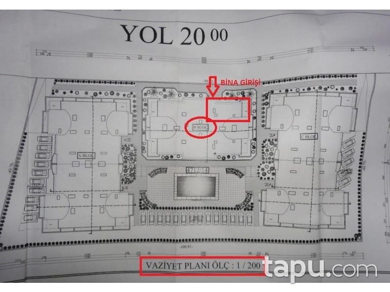Derince Yenikent Mahallesi Ekin Sitesinde 3+1 125 m2 Daire