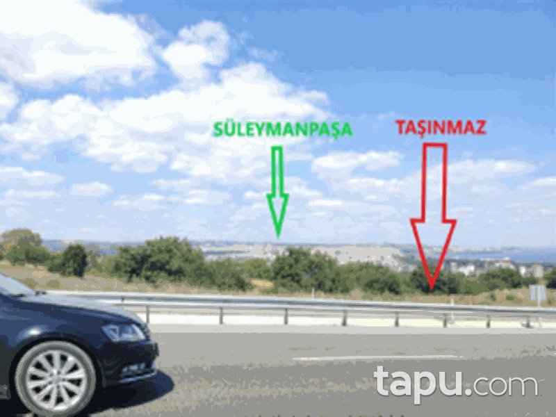 Tekirdağ Süleymanpaşa Yavuz Mahallesi'nde 1895 m2 Tarla