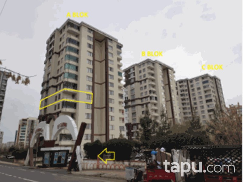Diyarbakır Gordion Sitesi'nde 4+1 193 m2 Daire