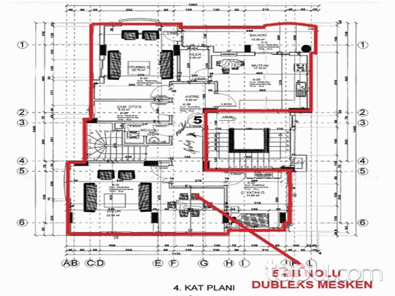 Osmaniye Merkez Alibekirli Mahallesi'nde 5+1 212 m2 Daire