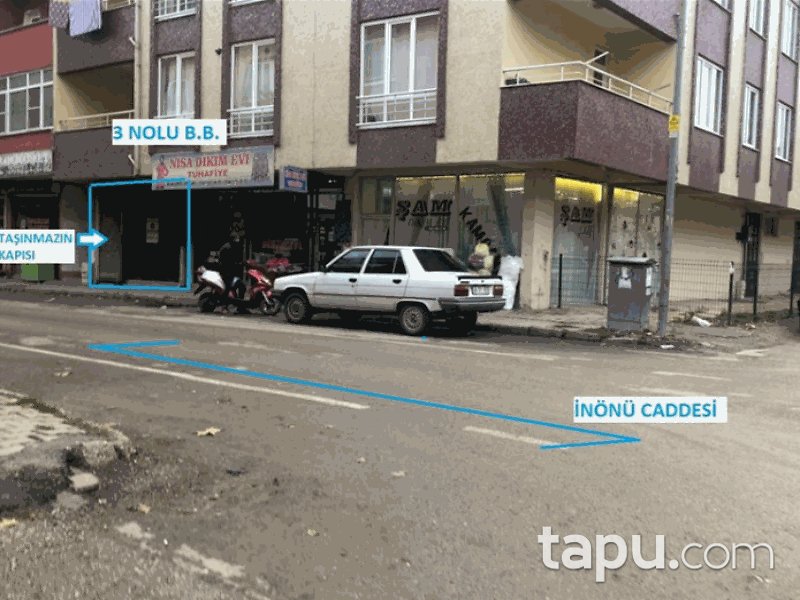 Kahramanmaraş Elbistan Güneş Mahallesi'nde 55 m2 İskanlı Dükkan