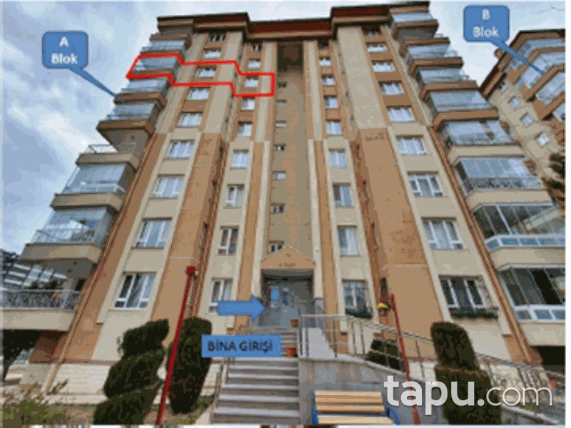 Ankara Yenimahalle Işılkent Sitesi 3+1 123 m2 İskanlı Daire