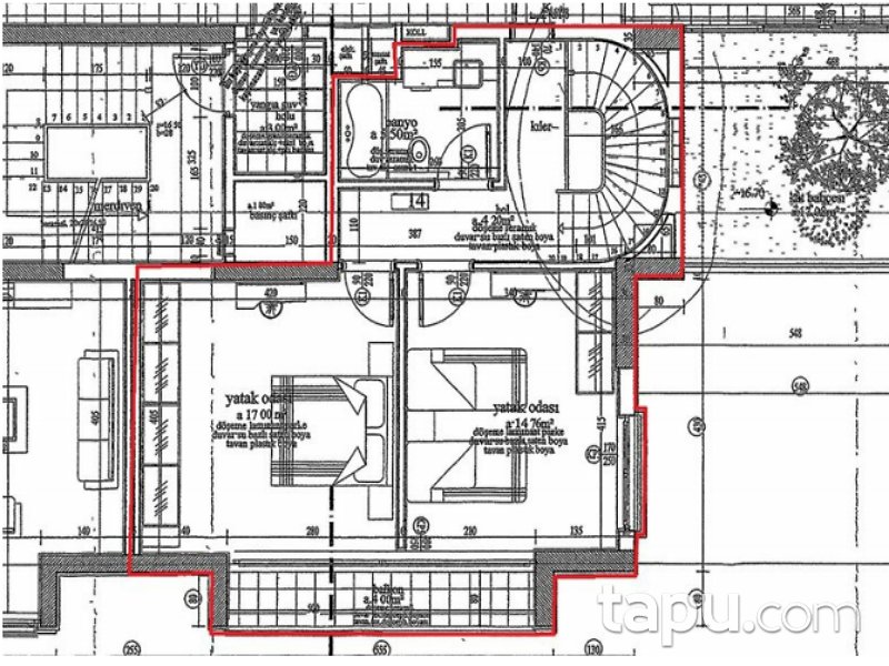 İstanbul Kadıköy Sakız Ağacı Konutları'nda 120 m2 Dubleks Daire
