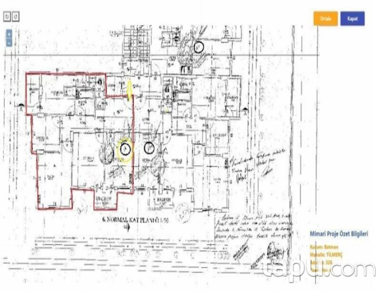 Batman Merkez Çamlıtepe Mahallesi'nde 3+1 120 m2 Daire