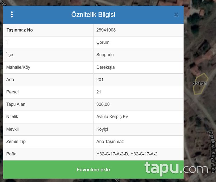 Sungurlu Derekışla'da Köyü Yolu'na Cepheli Avlulu Kerpiç Ev