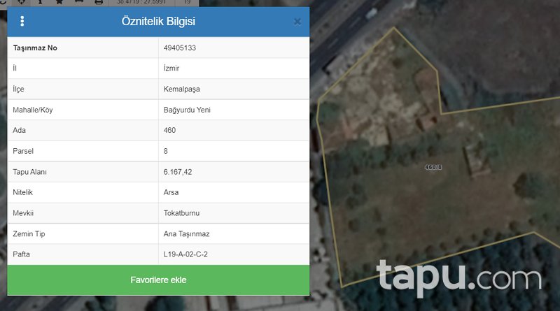 İzmir Ankara Caddesi'ne Cepheli 6248 m2 İmarlı Arsa