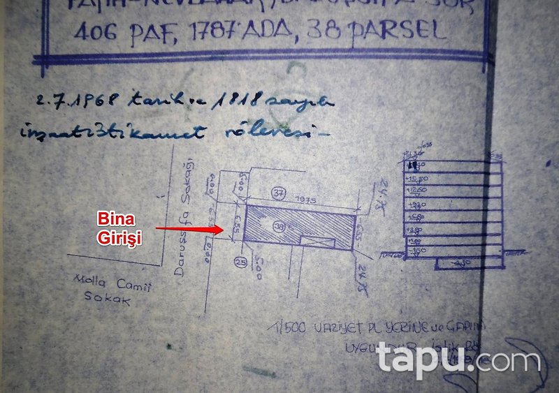 Fatih Haseki Sultan Mahallesinde 3/4 Hisseli 1+1 Daire