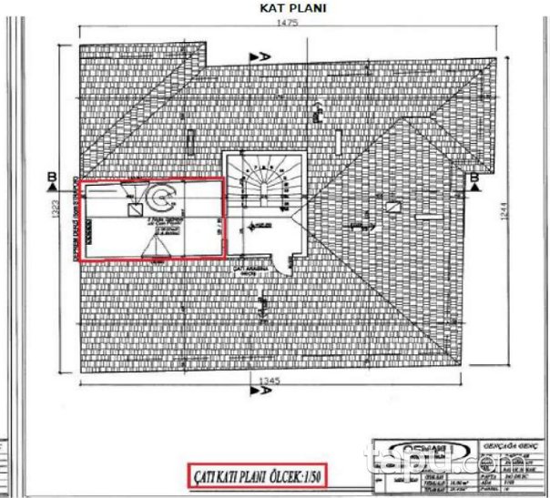 Bağcılar Demirkapı Mahallesi'nde Çatı Katlı 90 m2 Daire