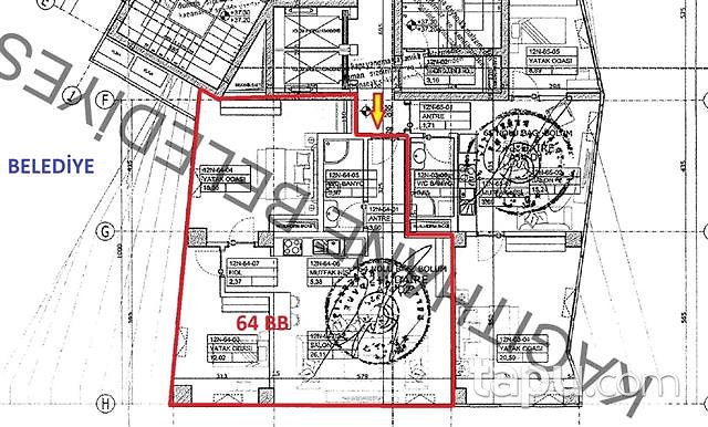 Kağıthane Trea Rezidans'ta 1+1 Daire