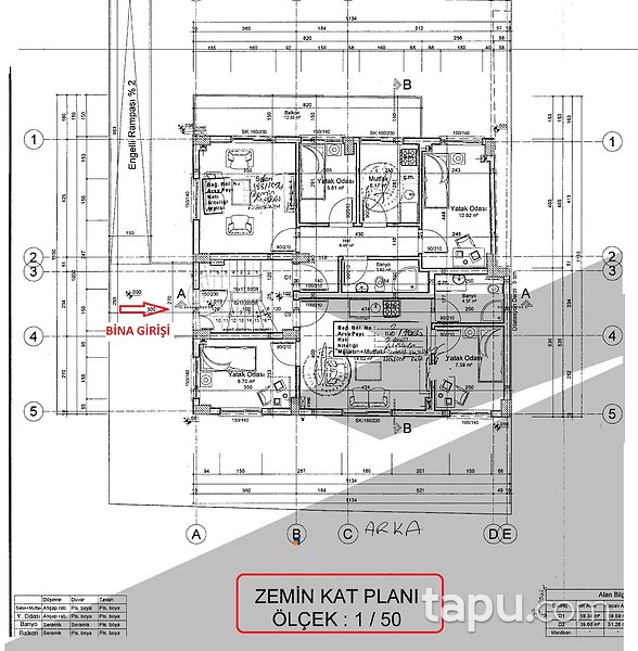 Denizli Akkonak Mahallesi'nde 38 m2 1+1 Daire