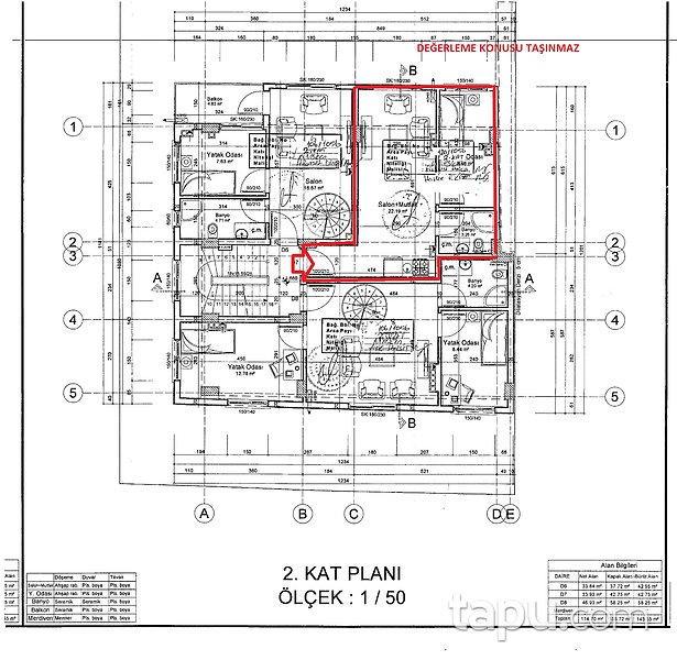 Denizli Akkonak Mahallesi'nde 38 m2 1+1 Daire