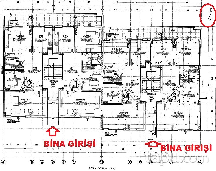 Şanlıurfa Devteyşti Mahallesi'nde 96 m2 3+1 Daire