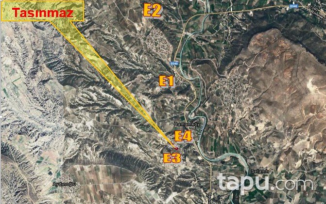 Mersin Hamam Mahallesi İskan Mevkii'nde 3780 m2 Tarla