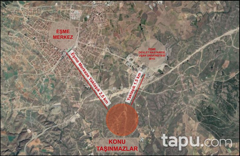 Uşak İstasyon Mahallesi'nde 307 m2 Konut İmarlı Arsa