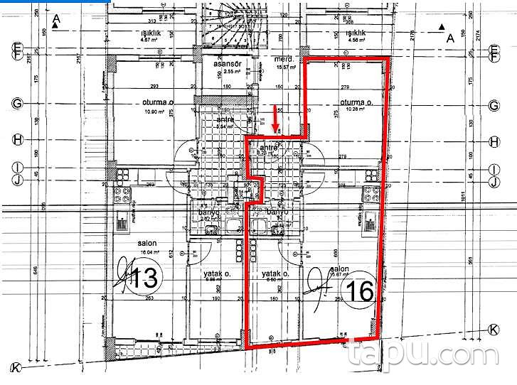 Aydın Efeler'de Bulvara Yakın Konumlu 2+1 Daire