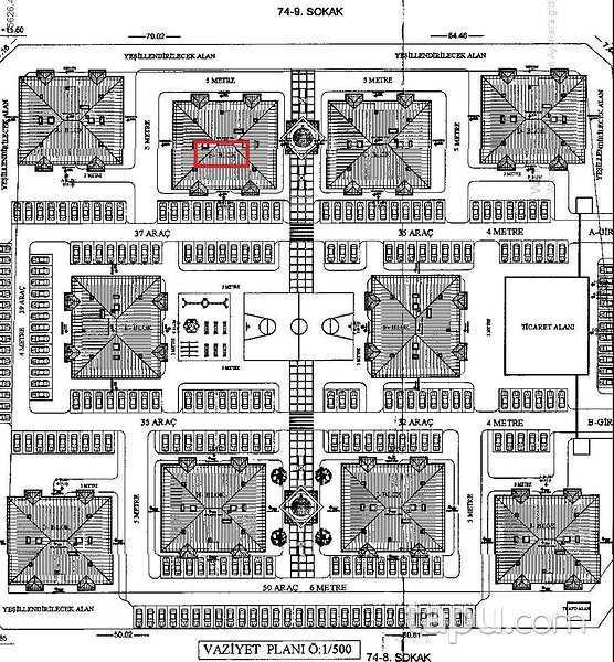 Sivas Vefa Konutları'nda 83 m2 Daire