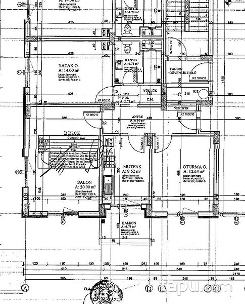 Sivas Vefa Konutları'nda 83 m2 Daire