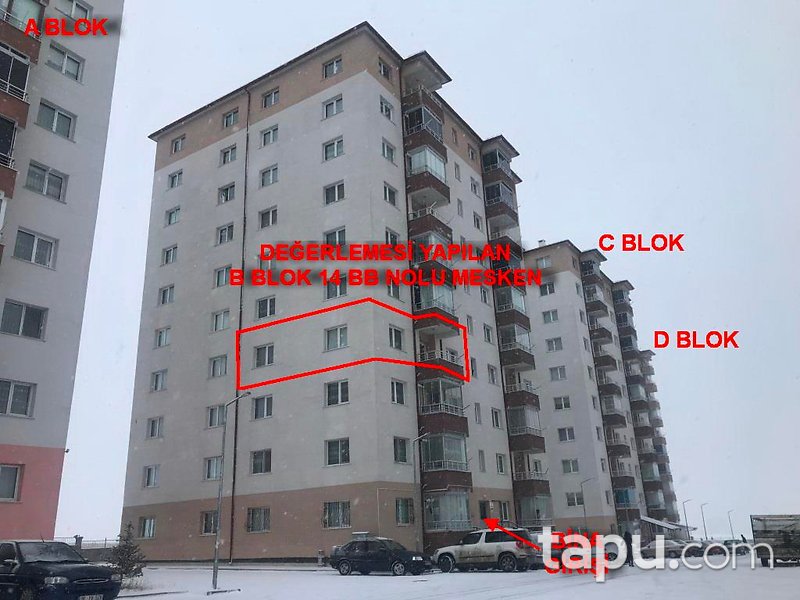 Sivas Vefa Konutları'nda 83 m2 Daire