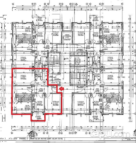 Sivas Vefa Konutları'nda 83 m2 Daire