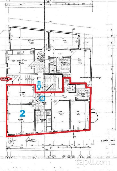 Samsun Çarşamba'da 3+1 Giriş Kat Daire