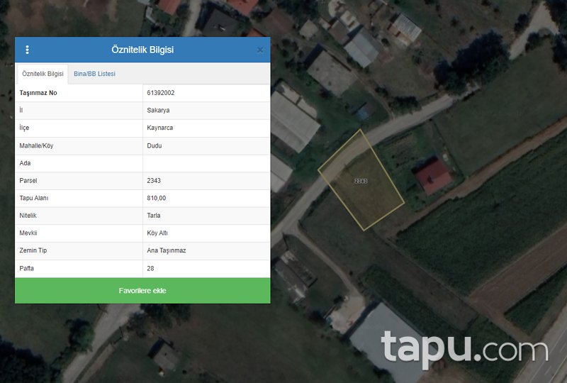 Sakarya- Kaynarca Bölgesi'nde E-5 Yanı Arazi Fırsatı