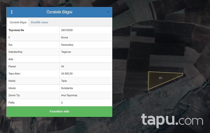 Karacabey'de TEKNOSAB Projesi'ne Yakın 24 Dönüm Arazi Fırsatı