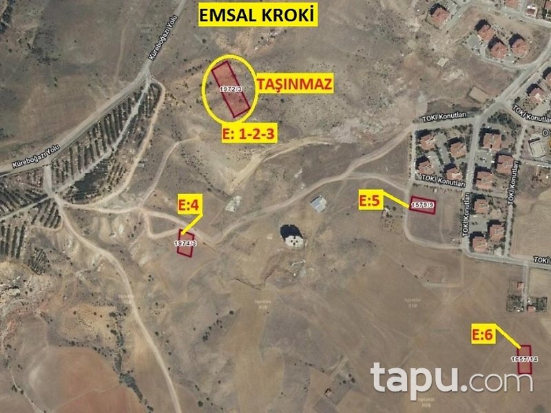 Kırıkkale Bahşili Bahşili Mahallesi 2.429 m2 Konut İmarlı Arsa