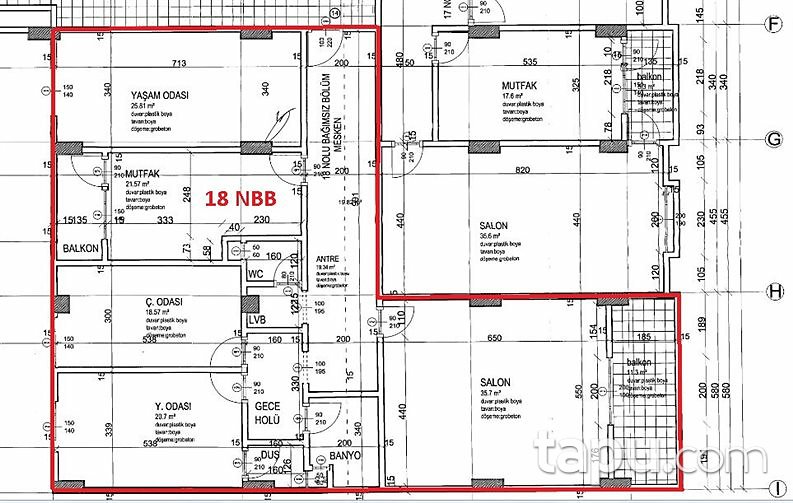 Mardin Kızıltepe İpek Yolu Üzerinde Yeni Binada 180 m2 Ara Kat Daire