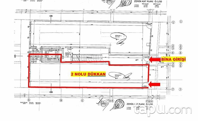 Hatay Arsuz'da 100 m2 Dükkan