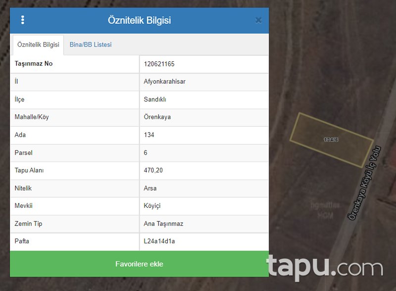 Afyon Sandıklı'da Gelişim Alanında Konut İmarlı Arsa