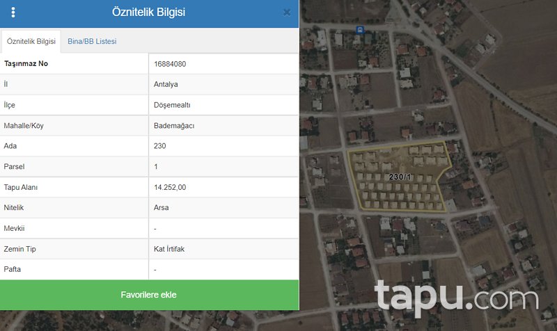 Antalya Döşemealtı Bademağacı Mahallesi'nde Natamam Villa