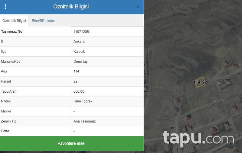 Kalecik Demirtaş Mahallesi'nde Yola Cepheli İmarlı Arsa