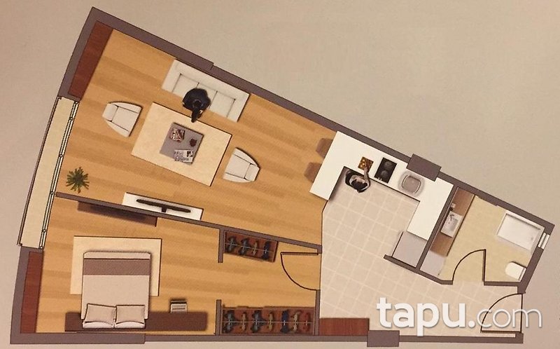 Esenyurt Papatya Residence 3'te Muhteşem Konumda 1+1 Daire