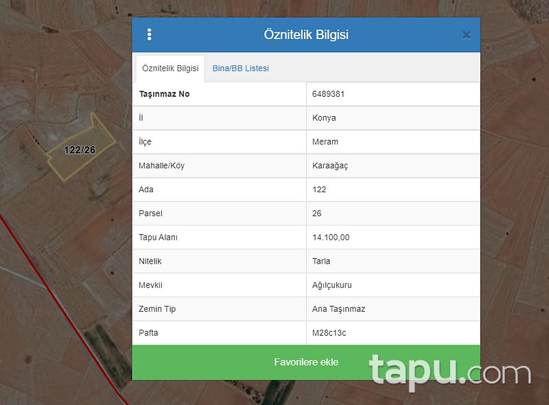 Konya Meram Karaağaç Köyü'nde Yatırımlık 14 Dönüm Tarla