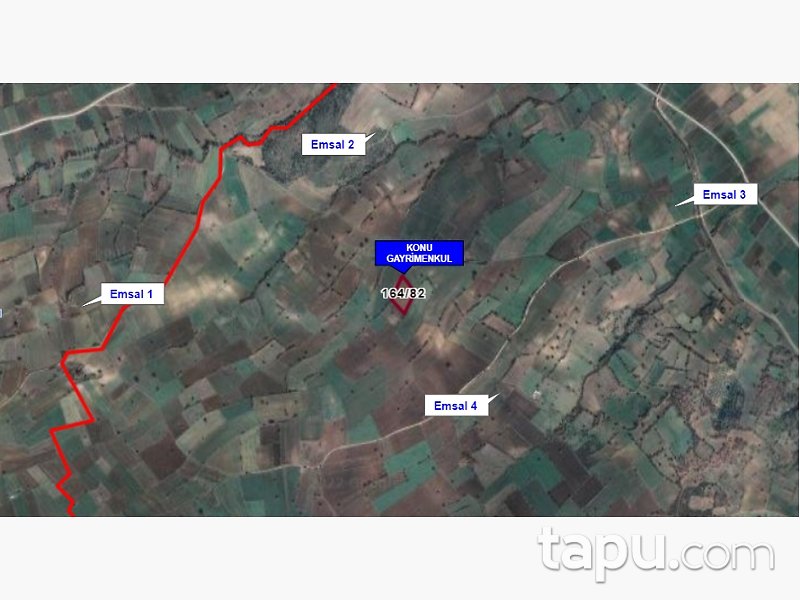 Çanakkale Biga Karanti Köyü'nde 4.883 m2 Tarla