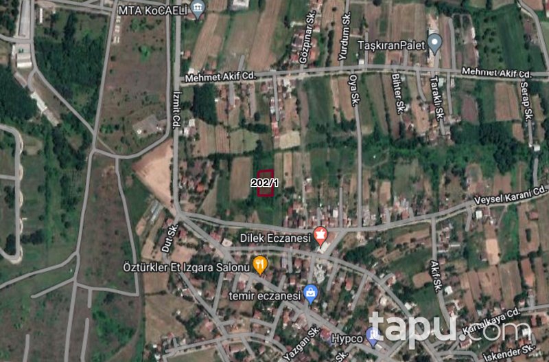 Kocaeli Kartepe Rahmiye Mahallesi'nde Yatırımlık Konut İmarlı Arsa