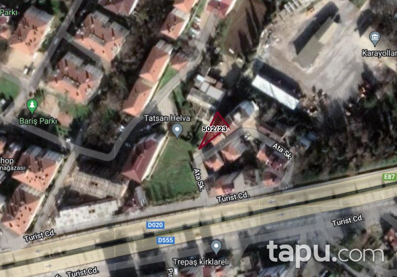 Kırklareli Merkez Karacaibrahim Mahallesi'nde 87 m2 Depo (305462)