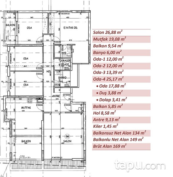 Çankaya Vadi Prestij Konutları'nda Lüks 4+1 Fırsat Daire