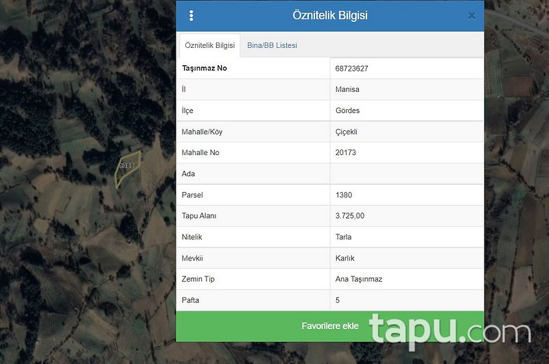 Manisa Gördes Çiçekli Mahallesinde Yatırımlık 4 Dönüm Tarla