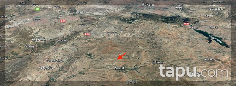 Ankara Etimesgut Şehit Ali Mahallesi'nde Güzel Konumda 1.167 m2 Villa İmarlı Arsa