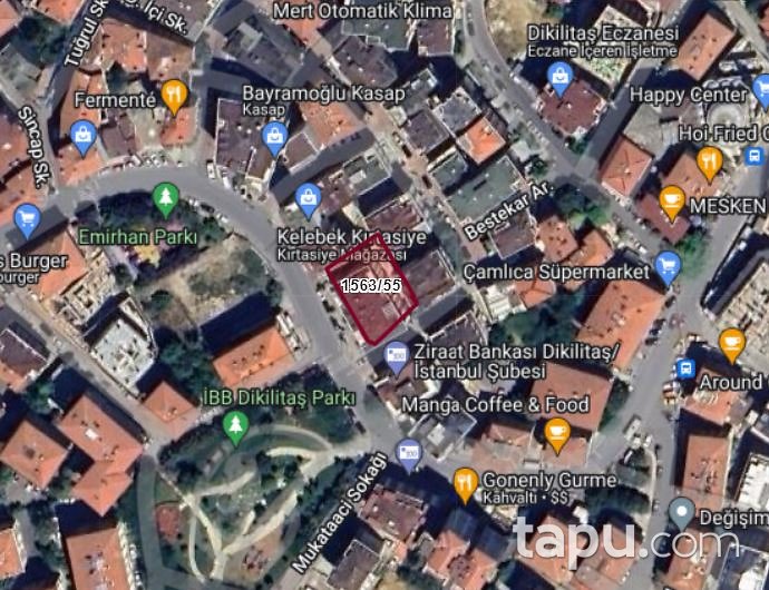 Beşiktaş Dikilitaş'ta 250 m2 Depolu Dükkan