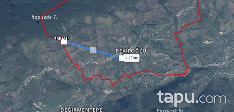 Düzce Gölyaka Bekiroğlu'da 1.787 m2 Fındık Bahçesi