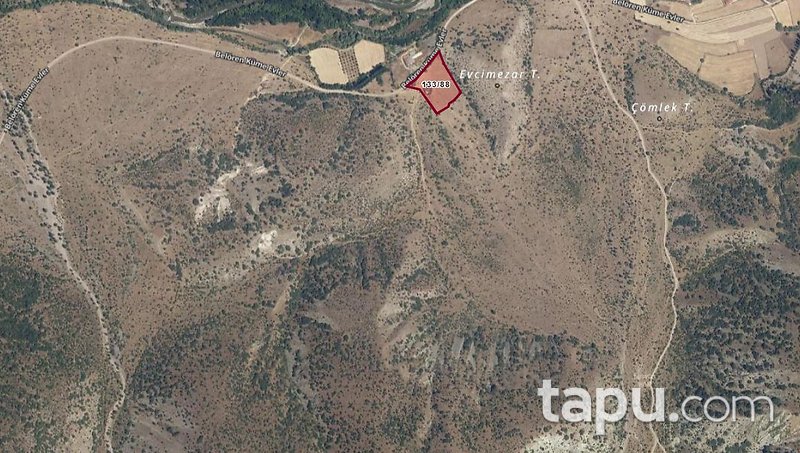 Çankırı Ilgaz Belören'de 677 m2 Hisseli Tarla