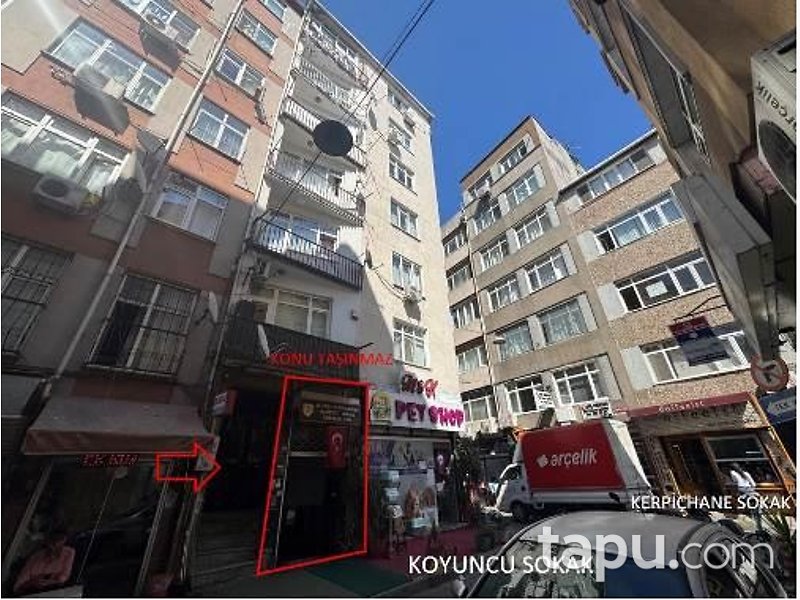 Fatih Şehremini'de 70 m2 Dükkan