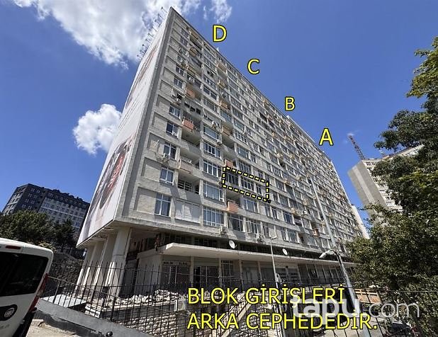 Şişli Kaptanpaşa İETT Sitesi Büyük Blok'ta 2+1 Daire ve Hisseli Teras Eklentisi