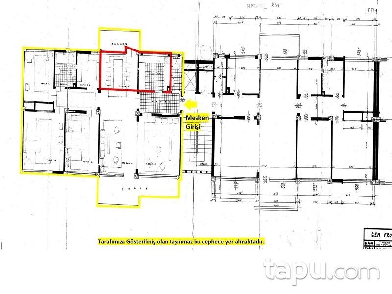 Ankara Yenimahalle Etiler Sitesi'nde 3+1 Daire (BS-03861)