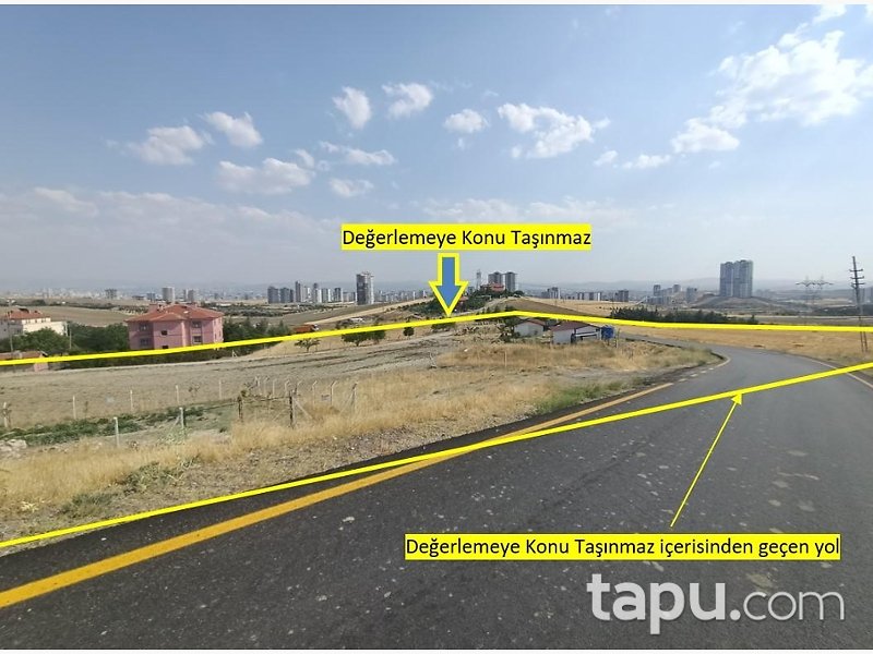 Ankara Yenimahalle Yuva Mahallesi'nde 87 m2 Hisseli Tarla