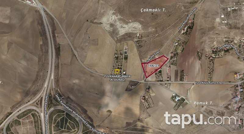 Ankara Yenimahalle Yuva Mahallesi'nde 87 m2 Hisseli Tarla