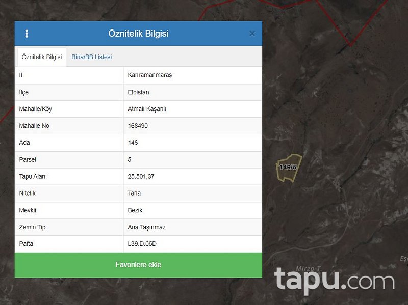 Kahramanmaraş Elbistan'da 25.501 m2 Tarla (AS-00187)