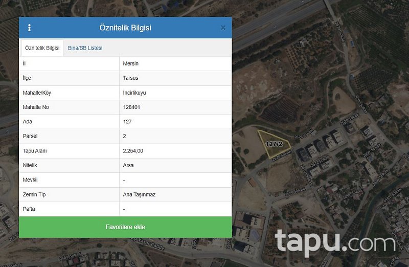 Tarsus İncirlikuyu'da Hisseli Sağlık İmarlı Arsa (AS-02279)